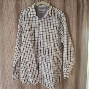 Men's Nick Graham Everywhere Slim Fit Button Up Long Sleeve Shirt Sz XL - Purple